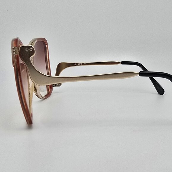Couture Brown Crystal Fade Frame Brown Gradient Lens Butterfly Sunglasses Italy main image 10